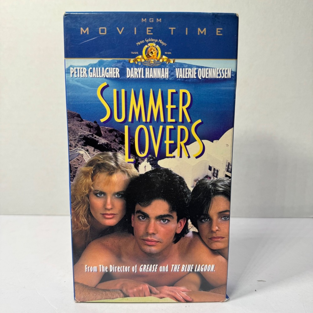 Summer Lovers VHS 1982 Daryl Hannah Peter Gallagher MGM Movie Time Romance VTG